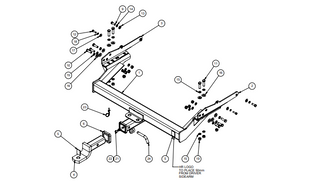 TOWBAR & WIRING KIT TB NISSAN NAVARA D22T 2009