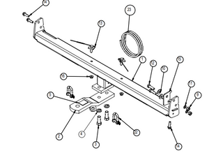 TOWBAR & WIRING KIT FALCON SEDAN BA BF T=1200