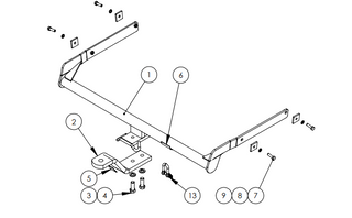 TOWBAR & WIRING KIT FOCUS SEDAN 04/09-07/11