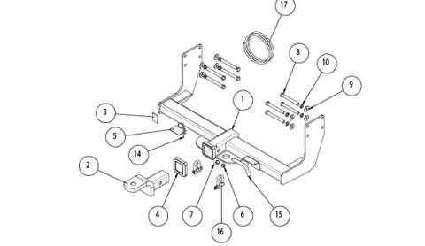 TOWBAR & WIRING KIT VW CRAFTER VAN W/O STEP 10-ON