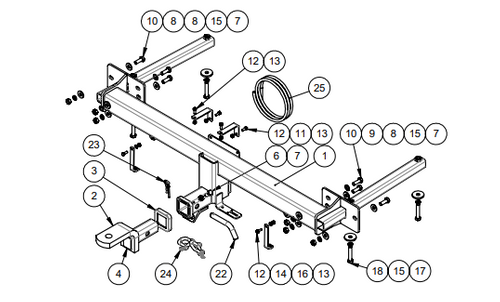 TOWBAR & WIRING KIT HYUNDAI I45 SEDAN 06/10-ON