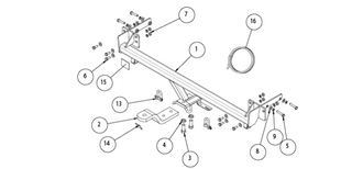 TOWBAR & WIRING KIT HYUNDAI  I20 HATCH 07/10-ON