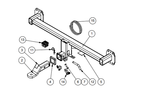 TOWBAR & WIRING KIT PORSCHE CAYENNE 2010-ON