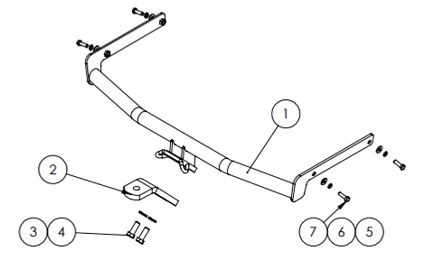 TOWBAR & WIRING KIT MAZDA 2 HATCH 2011- 11-14 ?