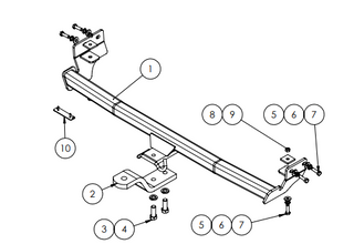 TOWBAR & WIRING KIT KIA CERATO 5DR HATCH