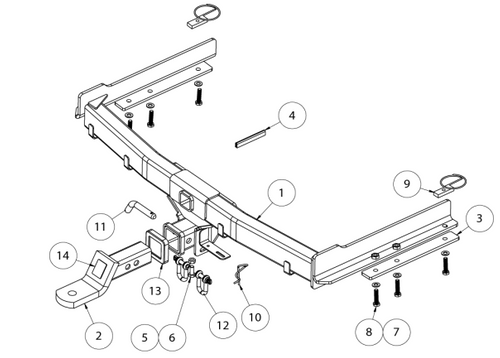 TOWBAR & WIRING KIT SSANGYONG ACTYON UTE 03/07-ON