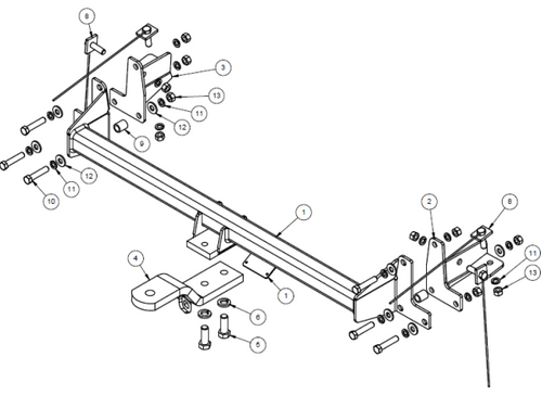 TOWBAR & WIRING KIT CITROEN BERLINGO 02/08-ON