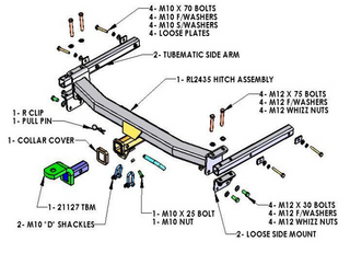 TOWBAR & WIRING KIT V / WAGON JETTA 11/09-ON  4828