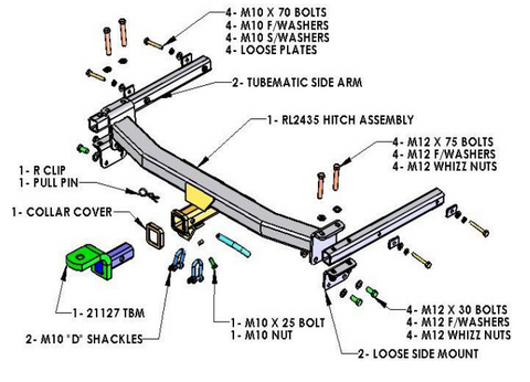 TOWBAR & WIRING KIT V / WAGON JETTA 11/09-ON  4828