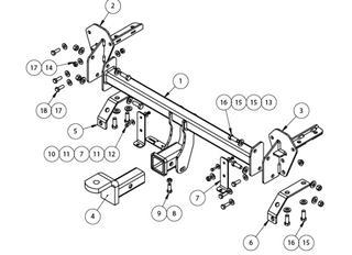 TOWBAR & WIRING KIT FUSO ROSA BUS 2012-ON