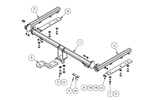 TOWBAR & WIRING KIT HYUNDAI ELANTRA 6/11-12/15