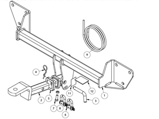 TOWBAR & WIRING KIT BMW 3 SERIES E90 9/09 - 10/11