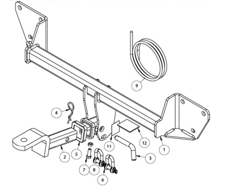 TOWBAR & WIRING KIT BMW 3 SERIES E90 9/09 - 10/11