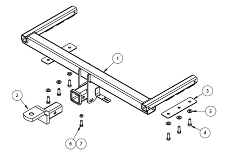 TOWBAR & WIRING KIT V-WAGON PASSATT WGN 12/06-6/11