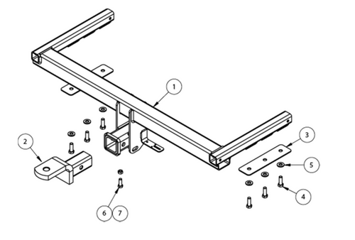 TOWBAR & WIRING KIT V-WAGON PASSATT WGN 12/06-6/11