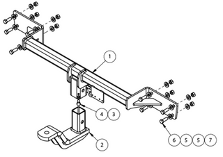 TOWBAR & WIRING KIT MERCEDES B CLASS 3/12-03/19