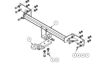 TOWBAR & WIRING KIT MERCEDES B CLASS 3/12-03/19