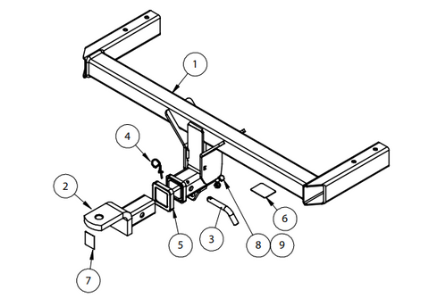 TOWBAR & WIRING KIT AUDI Q5 11/2011-ON  2400 /240