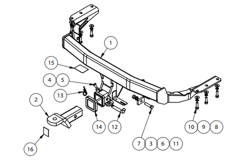 TOWBAR & WIRING KIT PEUGEOT 4007 (ST / SV)11/09-ON