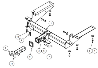 TOWBAR & WIRING KIT RENAULT MASTER (X62) 9/11-ON