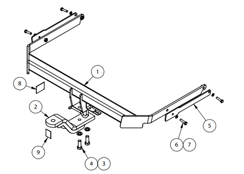 TOWBAR & WIRING KIT FOCUS LWMK2 SED & HTCH 9/12-ON