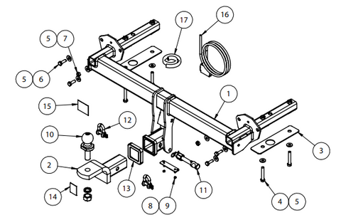 TOWBAR & WIRING KIT SUBARU FORESTER S4 12/12-ON