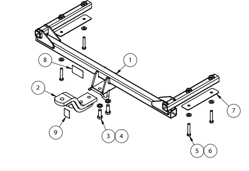 TOWBAR & WIRING KIT NISSAN PULSAR SEDAN (B17)