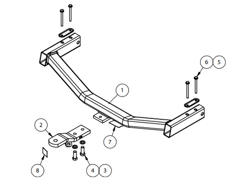 TOWBAR & WIRING KIT HOLDEN VE SEDAN REQ 4826