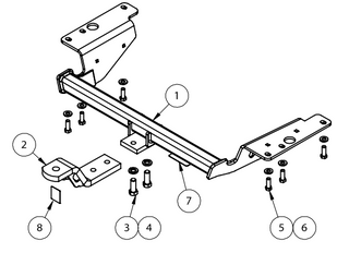 TOWBAR & WIRING KIT COROLLA SED ZRE152R & ZRE153R