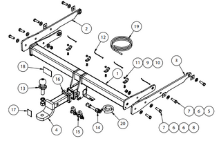 TOWBAR & WIRING KIT VF COMMODORE WAGON 5/13-10/17