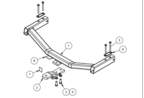 TOWBAR & WIRING KIT VF COMMODORE SED