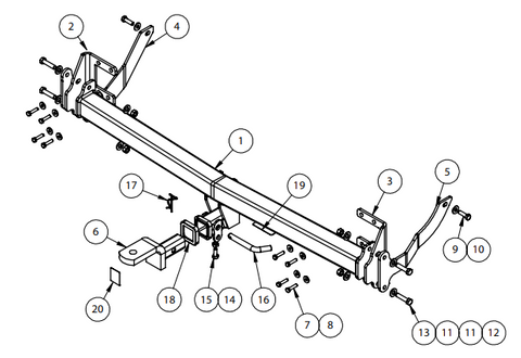 TOWBAR & WIRING KIT CITROEN C5 SEDAN (HDI)