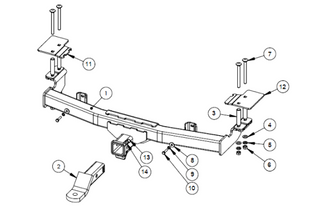 TOWBAR & WIRING KIT VF COMMODORE UTE 5/13-10/17