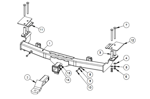 TOWBAR & WIRING KIT VF COMMODORE UTE 5/13-10/17