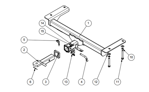 TOWBAR & WIRING KIT L-ROVER FREELANDER 2  01/13-ON