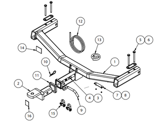 TOWBAR & WIRING KIT VF COMMODORE SEDAN REQ-4839