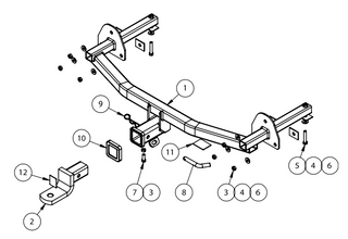 TOWBAR & WIRING KIT HOLDEN TRAX (TJ)  REQ-4829