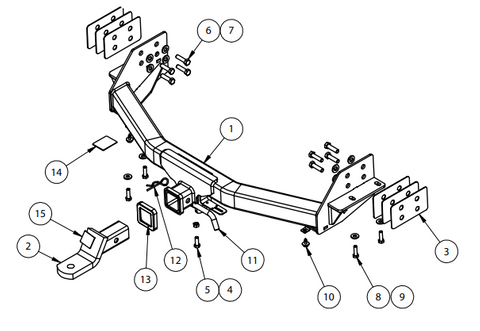 TOWBAR & WIRING KIT ISUZU MUX 11/13-02/17