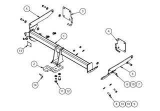 TOWBAR & WIRING KIT MAZDA 3  SEDAN 12/13-03/19