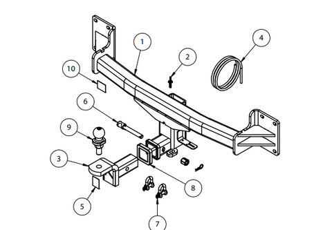 TOWBAR & WIRING KIT BMW X5 (F15 & E70) 9/13-ON