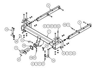 TOWBAR & WIRING KIT MERCEDES GL X166 SUV) 12/12-ON