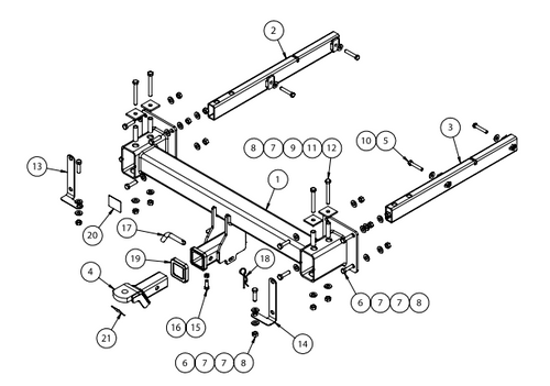 TOWBAR & WIRING KIT MERCEDES GL X166 SUV) 12/12-ON