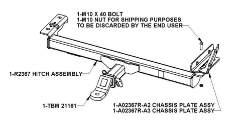 TOWBAR & WIRING KIT MAZDA CX-7 & LUXURY 4DR WAGON