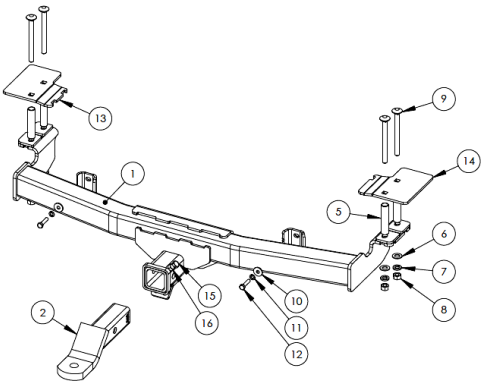 TOWBAR & WIRING KIT HOLDEN COMMODORE UTE