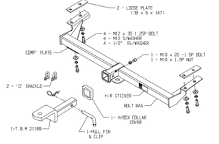 H/R TOWBAR & WIRING KIT TOYOTA RAV 4