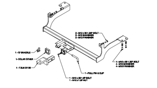 H/R TOWBAR & WIRING KIT PROTON JUMBUCK