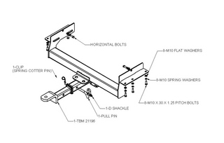 TOWBAR & WIRING KIT MITS O/LANDER