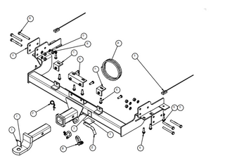 TOWBAR & WIRING KIT FORD FAL UTE W/TUB 07/99-ON