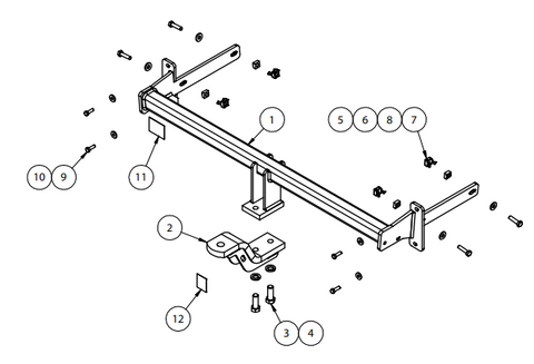 TOWBAR & WIRING KIT VW GOLF VII WAGON 8/13-ON