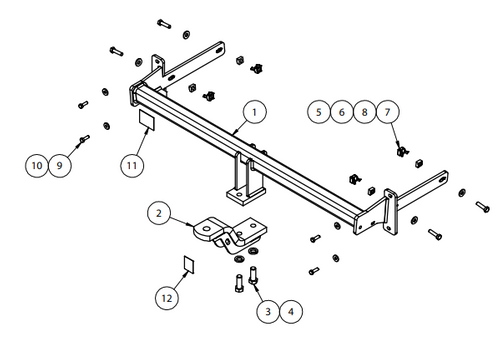 TOWBAR & WIRING KIT VW GOLF VII WAGON 8/13-ON